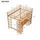 preview thumbnail 4 of 15, Full Size Metal Loft Bed with Built-in Desk and Shelves, Practical Storage Kids Teens Bed Frame