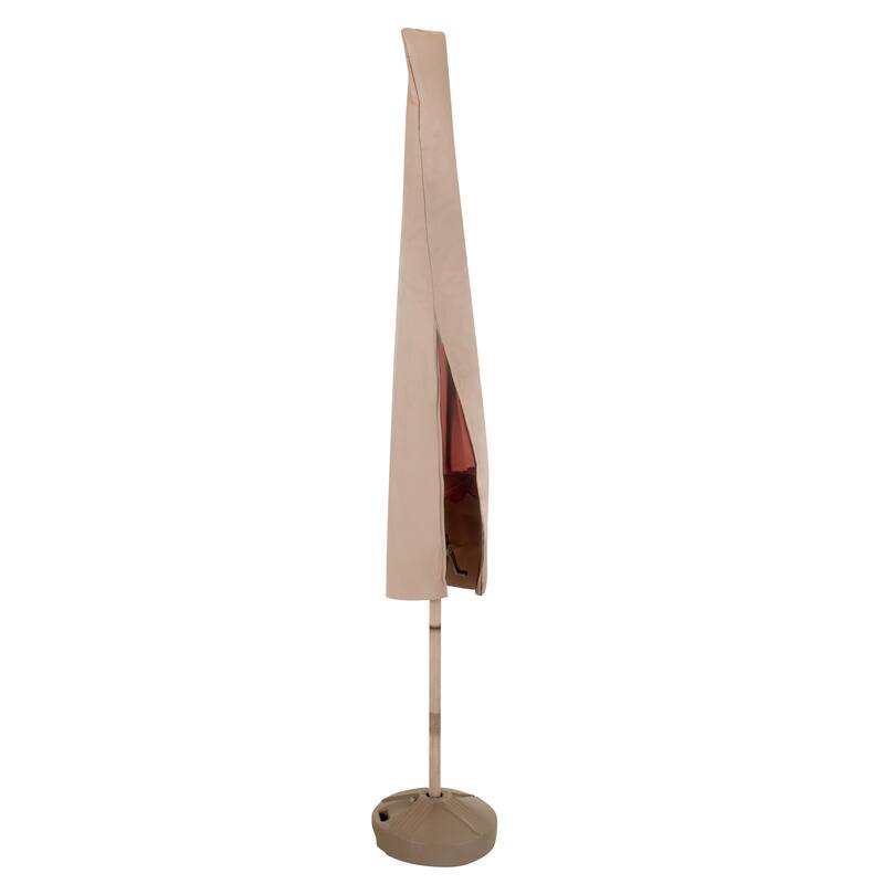 Modern Leisure Chalet Outdoor Patio and Market Umbrella Cover - Water Resistant (21 W x 8 D x 73 H inches) Beige - 2-Pack