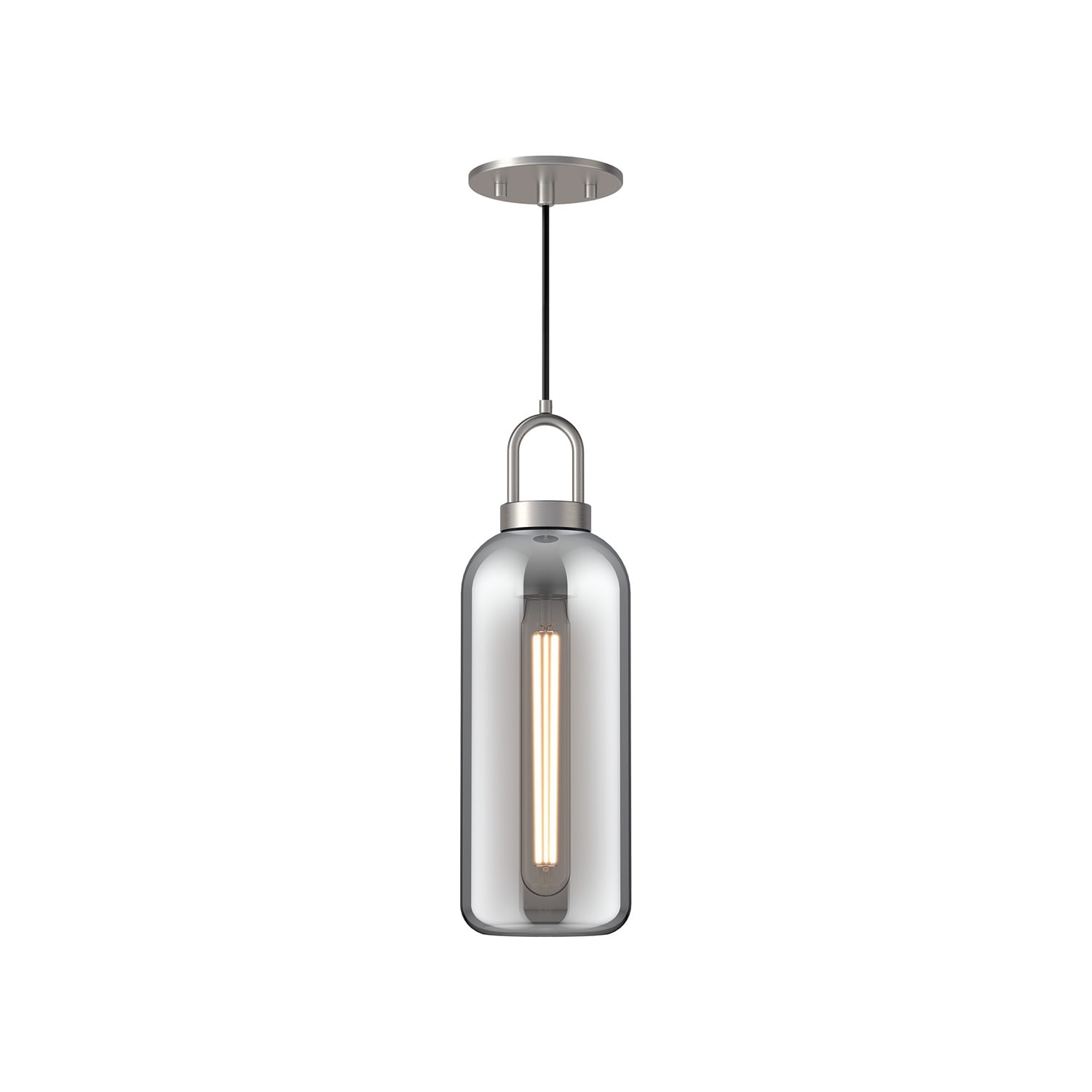 Alora Lighting PD401505SM Soji 5" Wide Mini Pendant with Smoked Glass