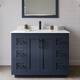 Option Dark Blue / White Quartz Top / Matte Black