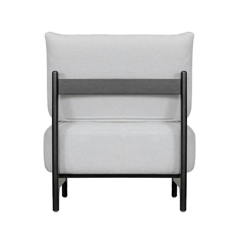 Single sofa chair Living Room Bedroom Lamb fleece Single Chair Retro Solid Wood Lazy Sofa Casual Chair