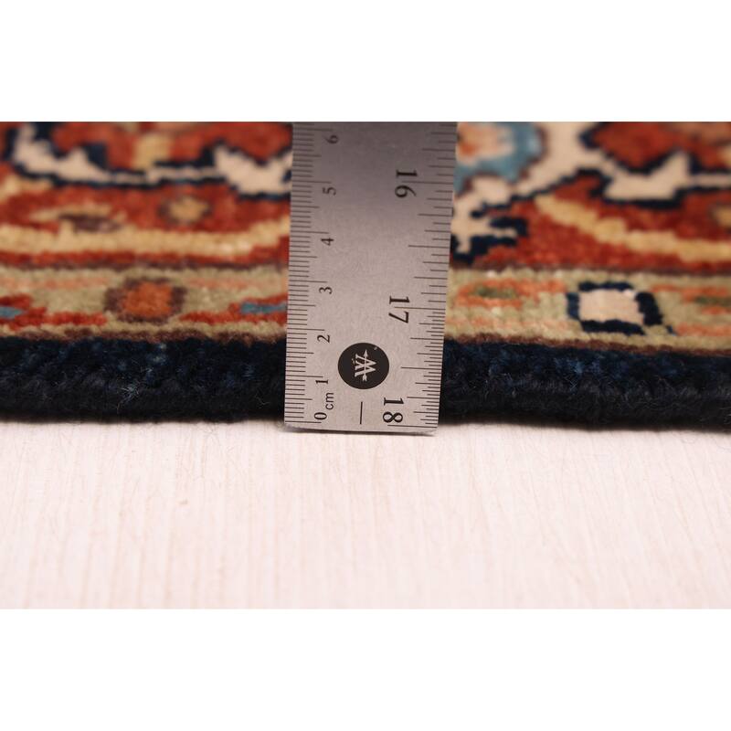 ECARPETGALLERY Hand-knotted Jules Sultane Dark Navy Wool Rug - 4'0 x 5'11