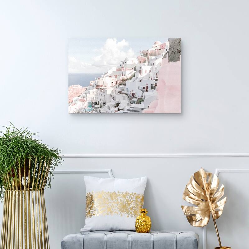 Santorini View by Heather Loriece Canvas Art Print