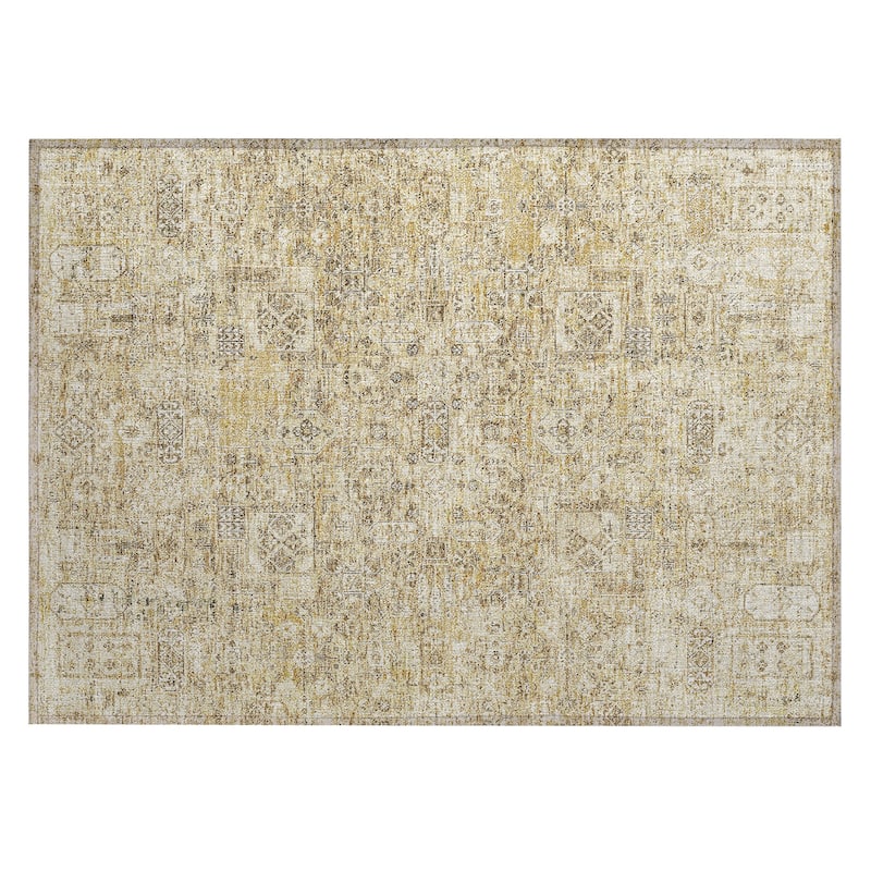 Machine Washable Indoor/ Outdoor Chantille Traditional Vintage Rug