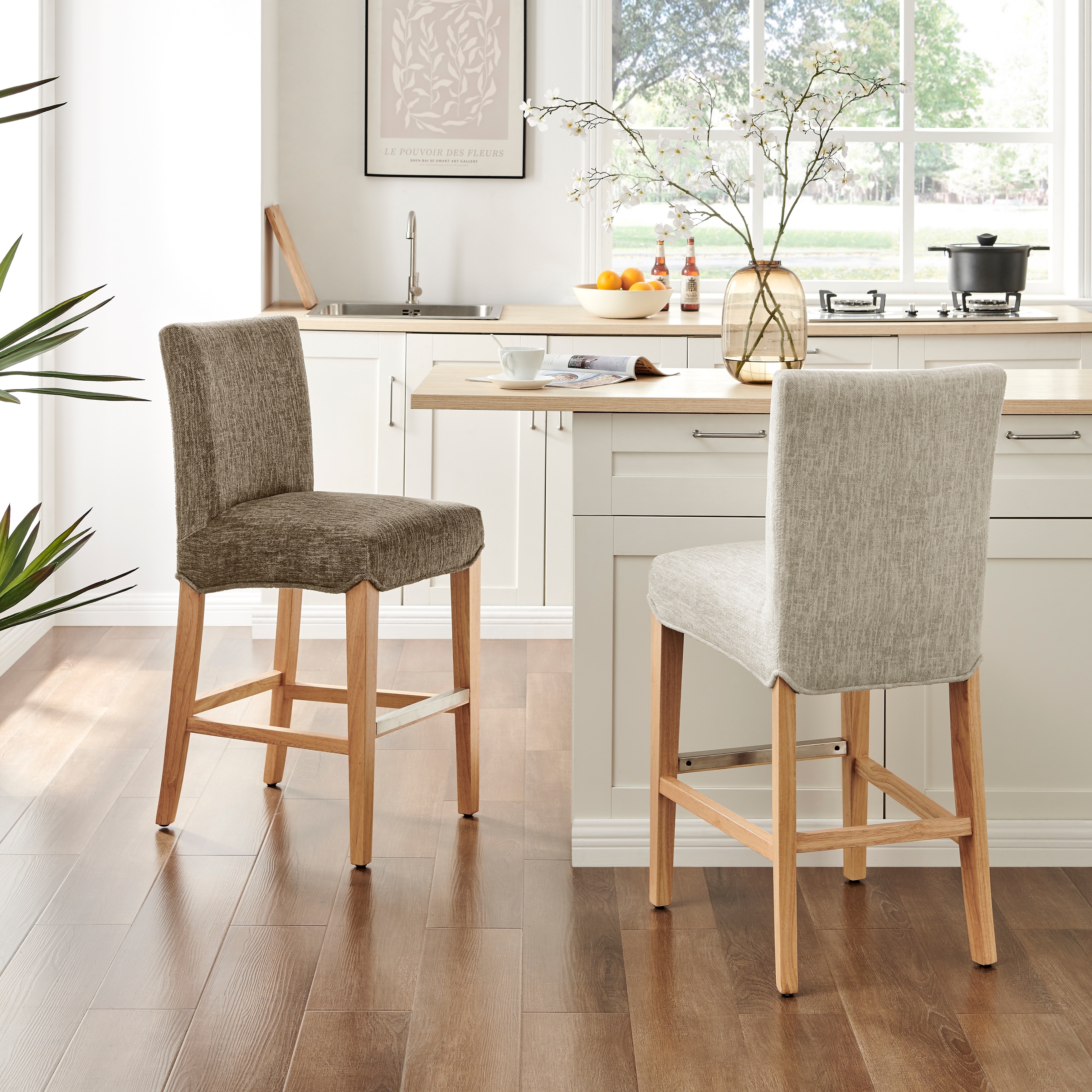 NPD Furniture Milton Fabric Counter Stool