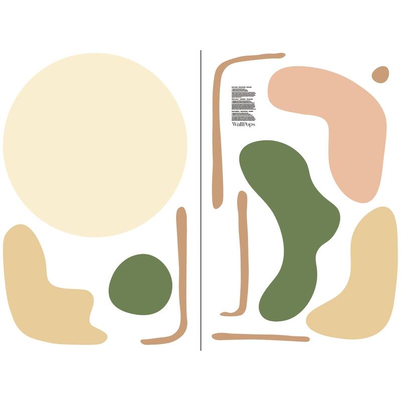 Very Gay Paint Soft Amoeba Modular Mural Peel and Stick Wall Decals