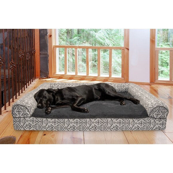 FurHaven Pet Bed | Southwest Kilim Orthopedic Sofa Dog Bed. Opens flyout.