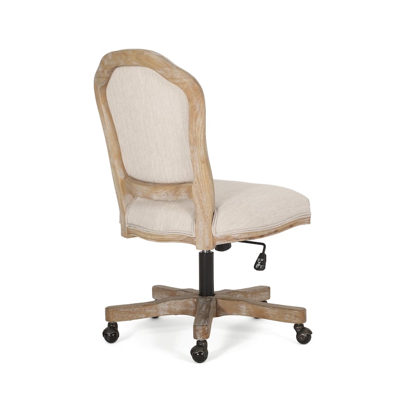 Scilley Upholstered Swivel Office Chair by Christopher Knight Home