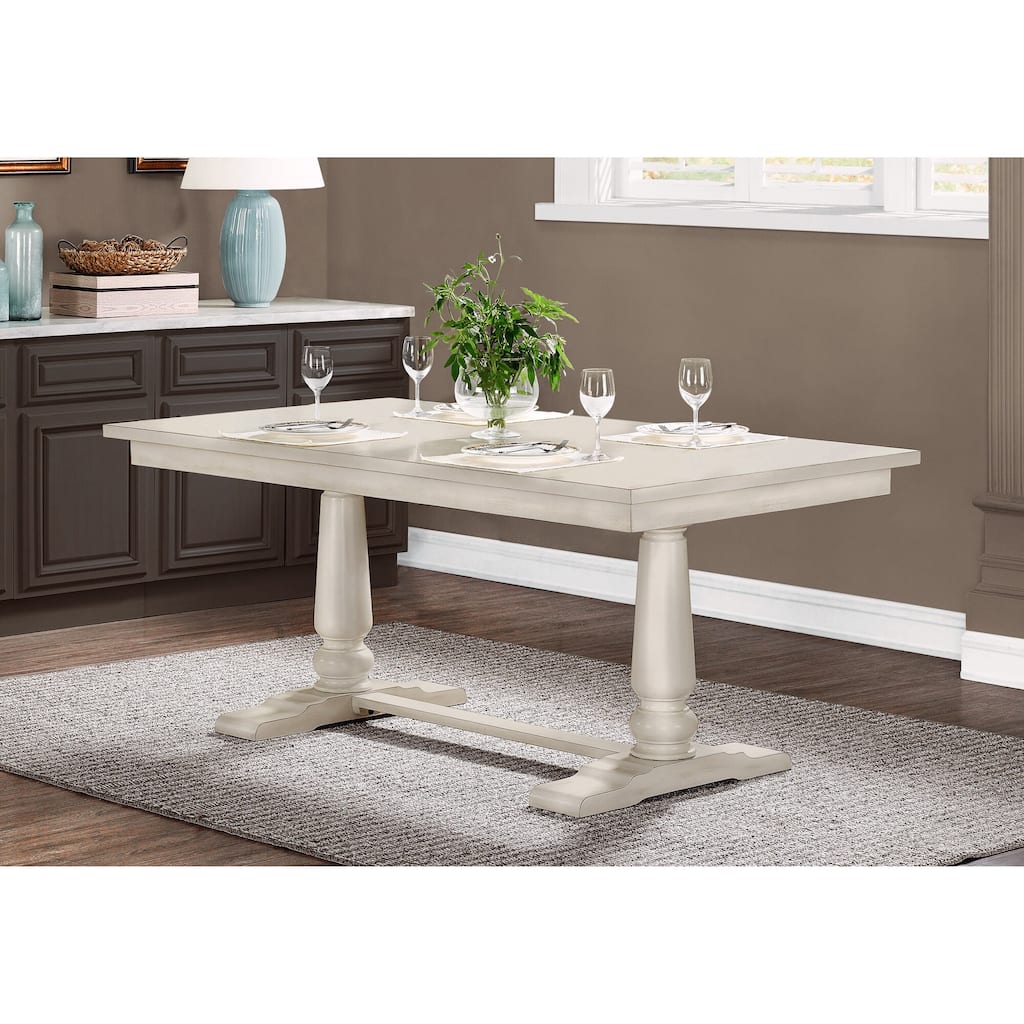 The Gray Barn Farmhouse Double Pedestal Dining Table