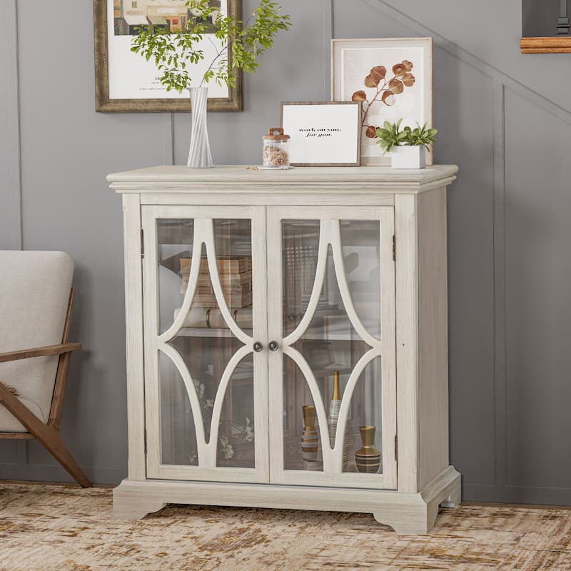 COSIEST Solid Wood Buffets and Sideboards Storage Cabinet