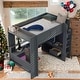 preview thumbnail 2 of 11, Full Size Wood Gaming Loft Bed with Desk,Kids Bed with Shelves,LED and USB for Bedroom