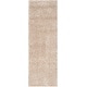 preview thumbnail 166 of 187, SAFAVIEH California Premium Shag Izat 2-inch Thick Area Rug 2'3" x 7' Runner - Beige - Runner