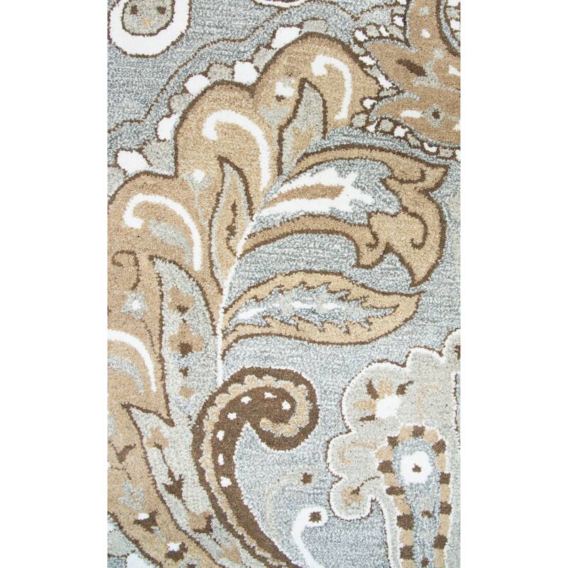 Alora Decor Makalu Collection Paisley Wool Rug