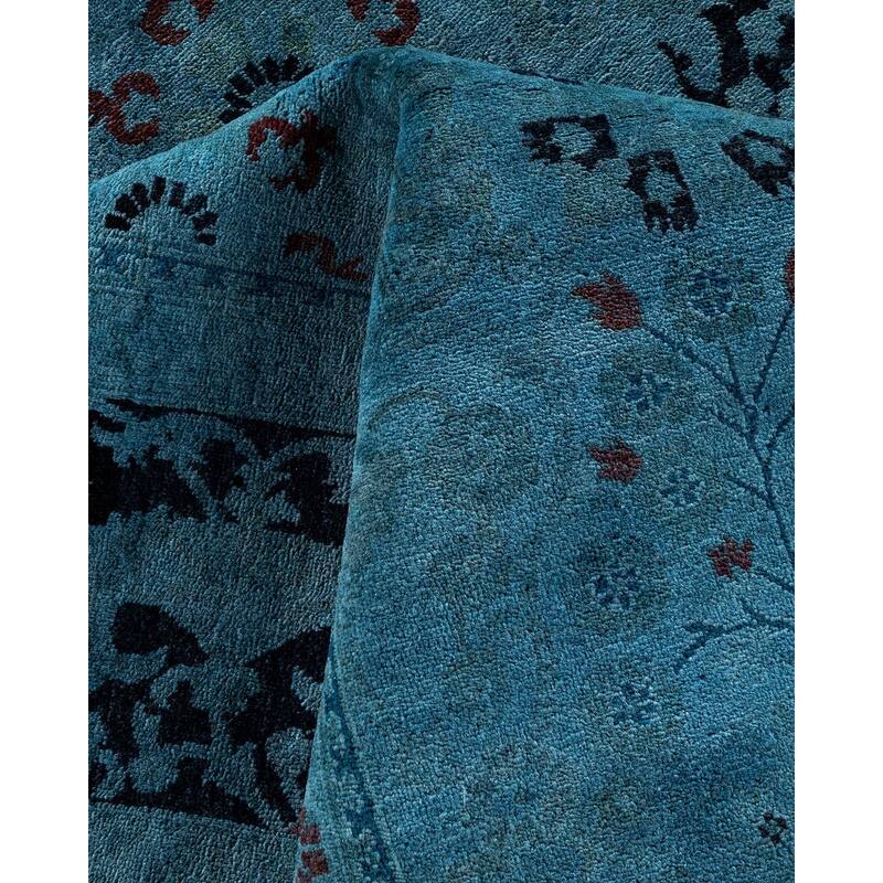 Vibrance, One-of-a-Kind Hand-Knotted Area Rug - Gray, 8' 3" x 10' 1" - 8' 3" x 10' 1"