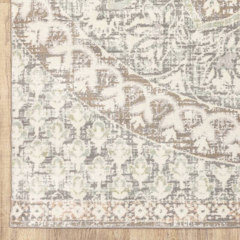 Style Haven Cosette Center Floral Medallion High-Low Pile Area Rug