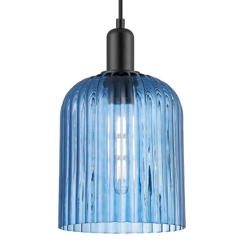 Innovations Lighting 716-1P-G559-8BL Bridal Veil 8" Wide Cord Hung - Matte Black
