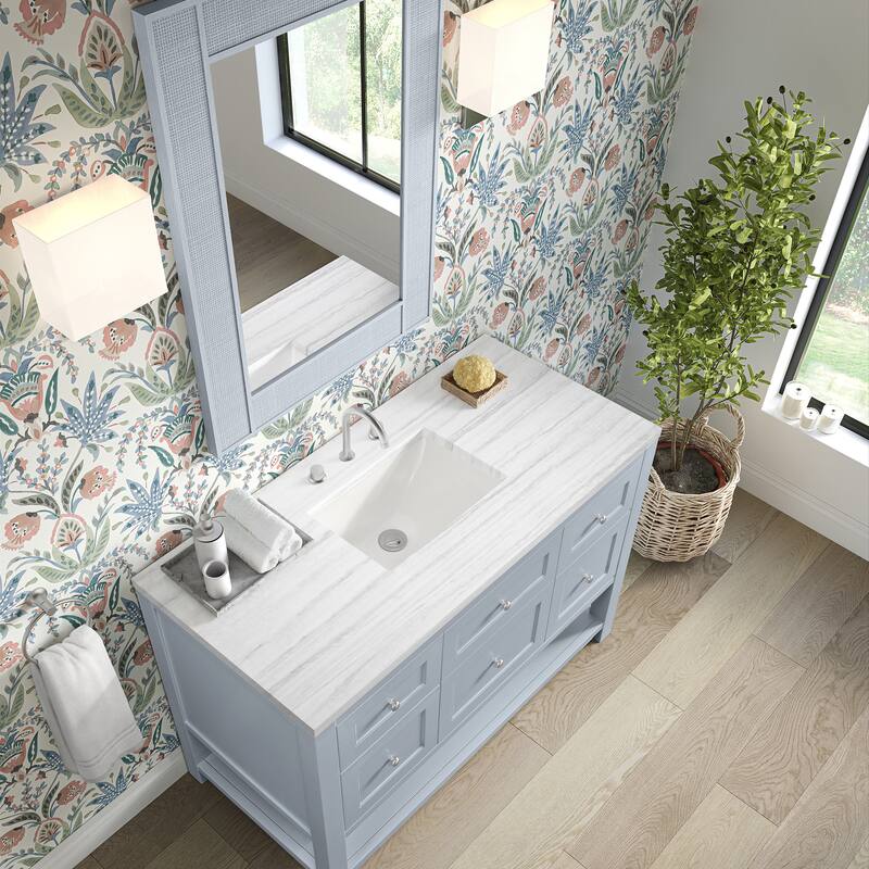 Breckenridge 48" Single Vanity, Serenity Blue - 48 - Arctic Fall