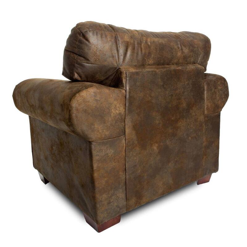 American Furniture Classics Model 8501-00-40 Wild Horses Arm Chair with Matching Ottoman
