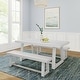 preview thumbnail 23 of 33, Farmhouse 72-inch Rectangle Dining Table Set with Benches