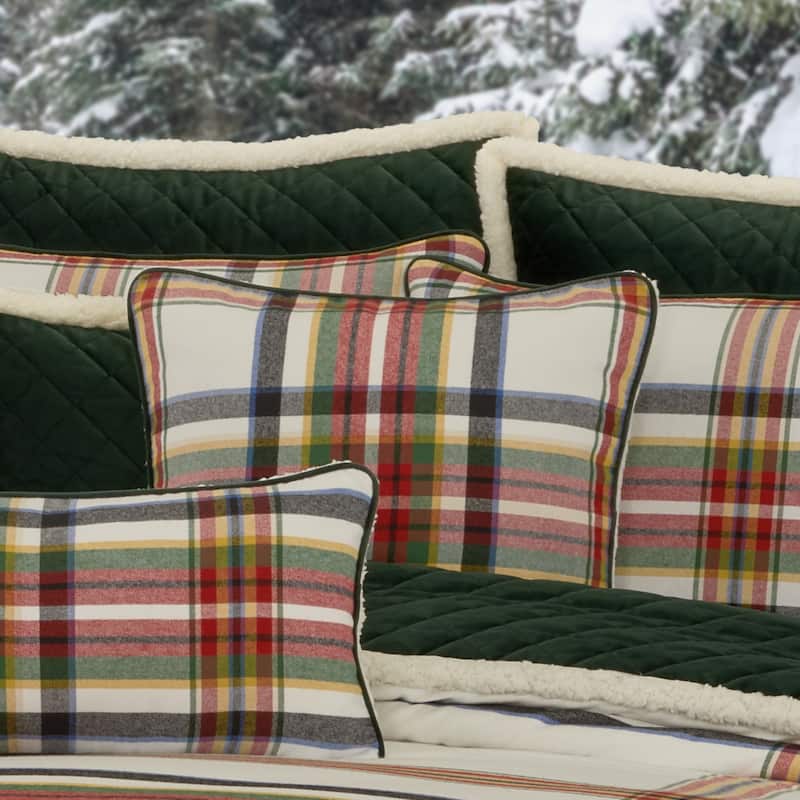 Christopher Plaid 20" Square Decorative Throw Pillow