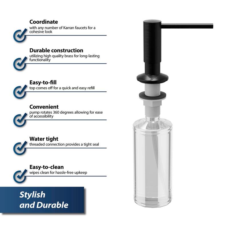 Karran SD35 Kitchen Soap/Lotion Dispenser
