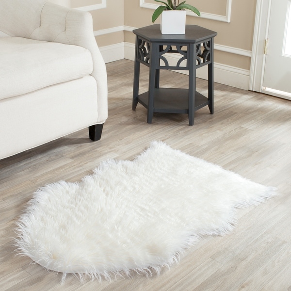 Safavieh Faux Sheep Skin Shona Shag Solid Rug. Opens flyout.