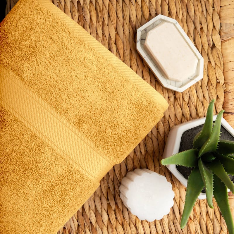 Superior Egyptian Cotton Pile Heavyweight Bath Towel Set of 2
