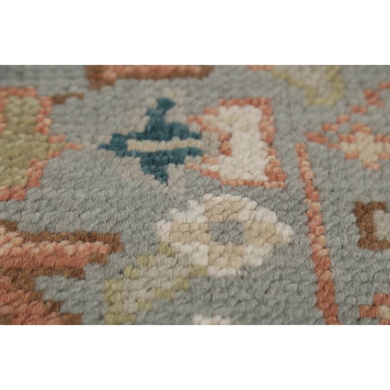 Gray Khotan Indian Area Rug Hand-Knotted Wool Carpet - 8'4" x 12'0"