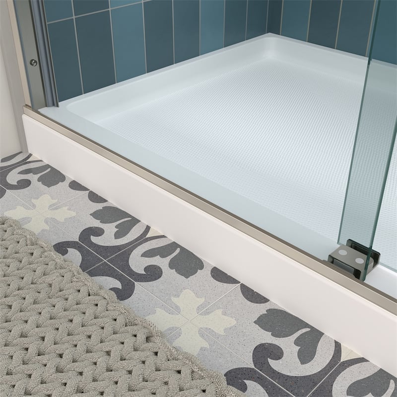 Bathroom Shower Sliding Door with 5/16" Tempered Glass