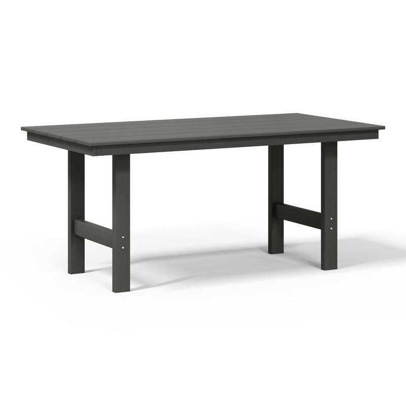 Polytrends Shoreside 6-Piece Side Chair Dining Set With Bench