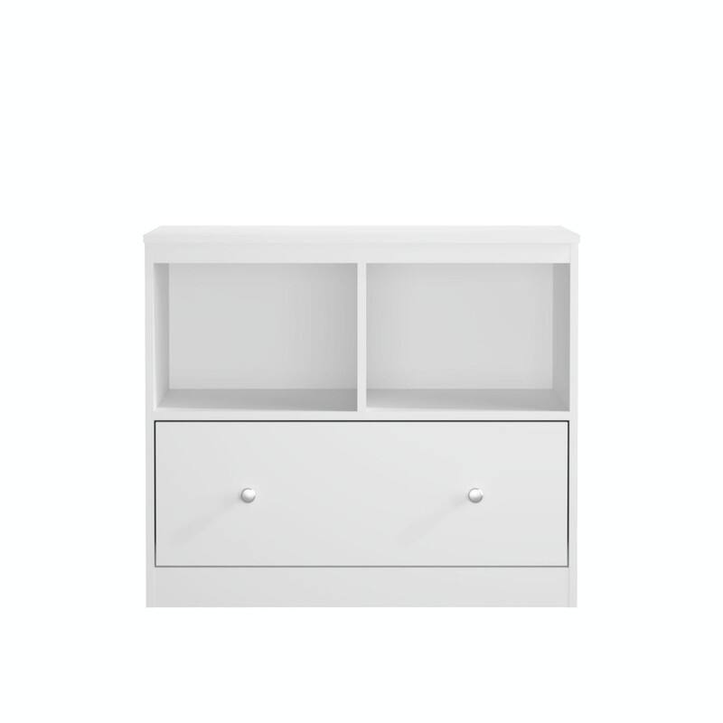 Kids Toy Storage Organizer with Large Drawer - Low Bookshelf for Children