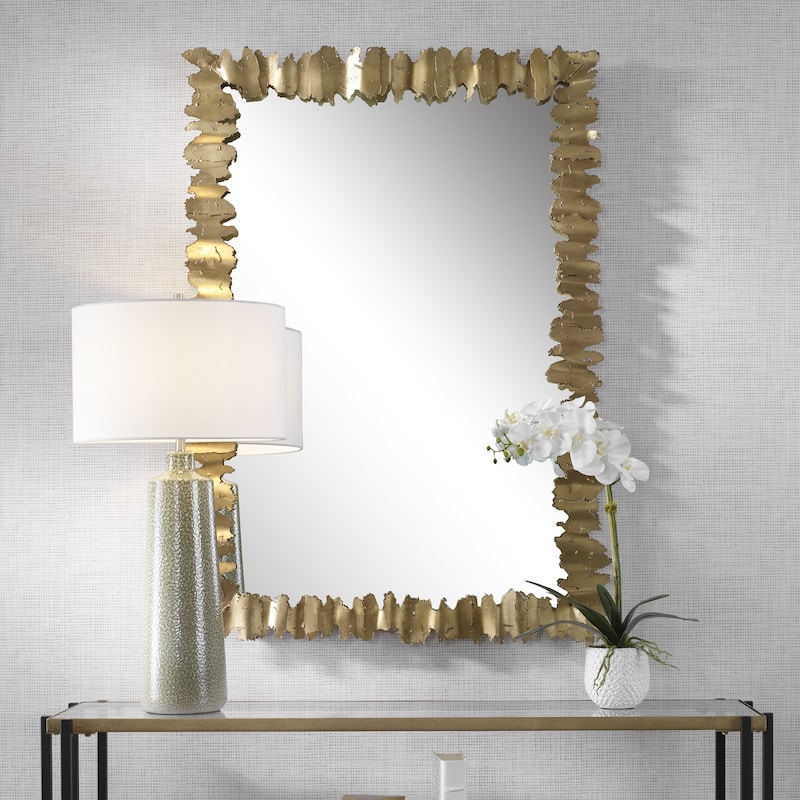 Uttermost Lev Antique Gold Mirror - 34"x 48.5"