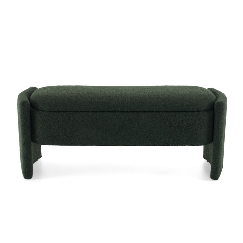 Christopher Knight Home - Evelyn Long Bouclé Storage Ottoman Bench