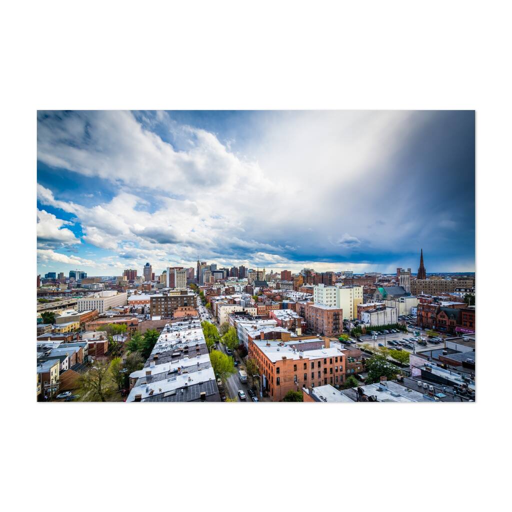 Baltimore Maryland Storm Clouds Photography Skyline Art Print/Poster