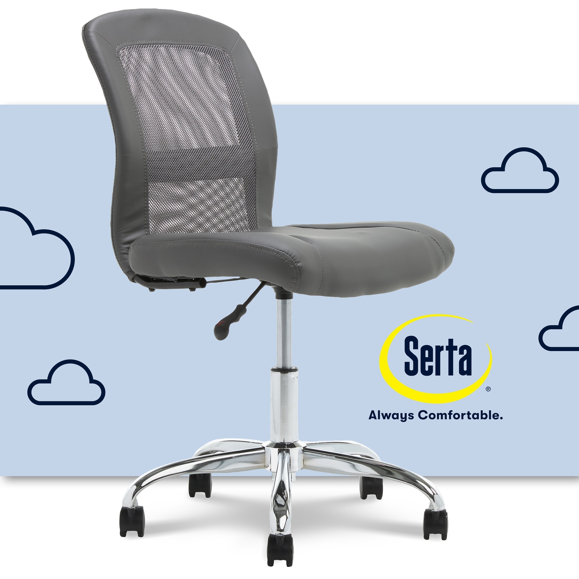 Serta Essentials Computer Chair Faux Leather