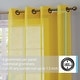 preview thumbnail 72 of 117, HLC.me 2 Piece Semi Sheer Voile Window Curtain Drapes Grommet Top Panels Bedroom, Living Room - Set of 2 panels