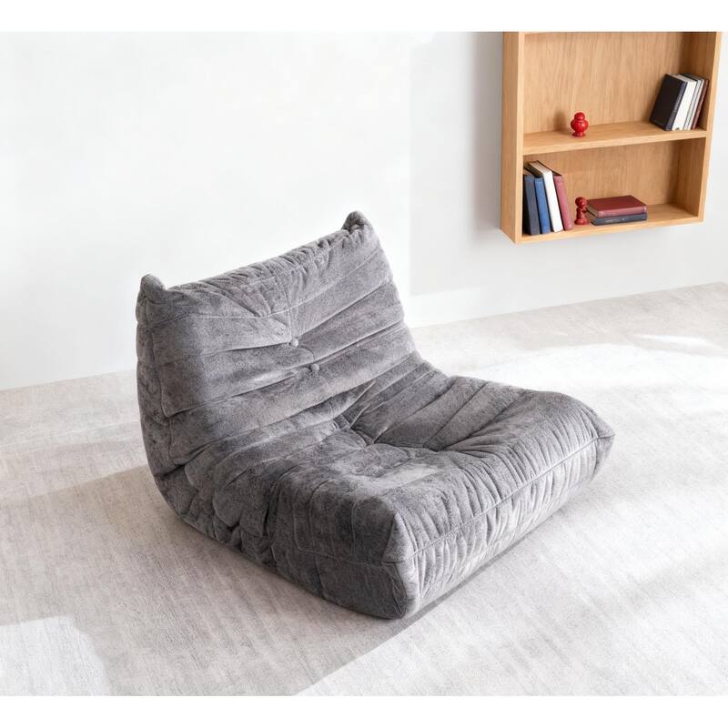 Button-Tufted Accent Chair Bean Bag Chair / Living Room Lazy Sofa Lounge Chair Reading Chair