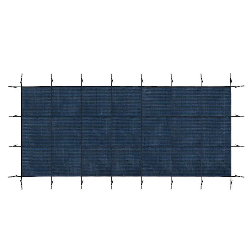 Swimming Pool Safety Cover, Fits 30x50ft Rectangular Swimming Pools, Triple Stitched High Strength Mesh PP Abrasion Resistant