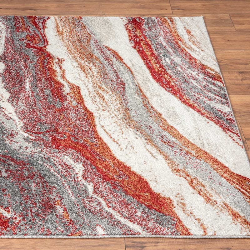 Luxe Weavers Marble Abstract Art Deco Area Rug, Indoor Carpet