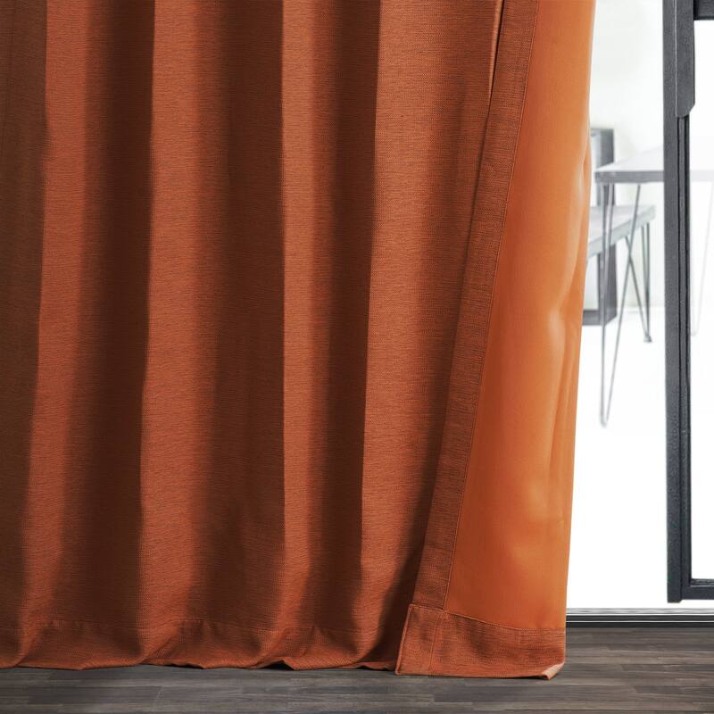 Exclusive Fabrics Persimmon Bellino Room Darkening Curtain (1 Panel)