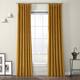 Porch & Den Riedweg Plush Velvet Curtain (1 Panel) - 50 X 108 - Retro Gold