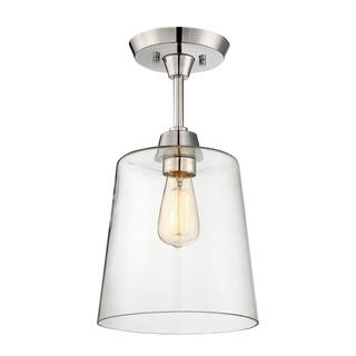 Bellevue Single Light 10" Wide Semi-Flush Ceiling Fixture
