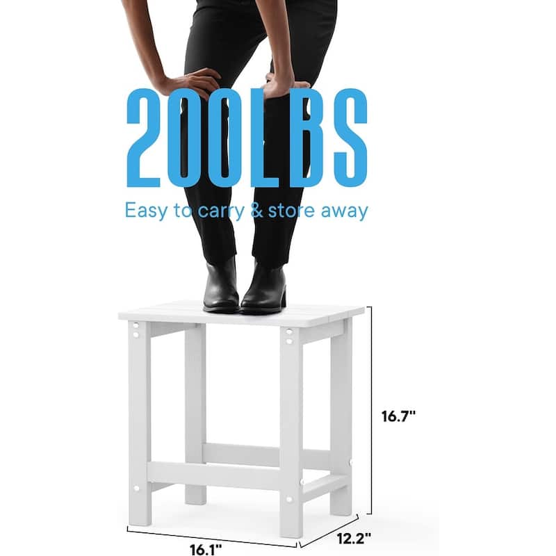 WINSOON HIPS All Weather Outdoor Side Table