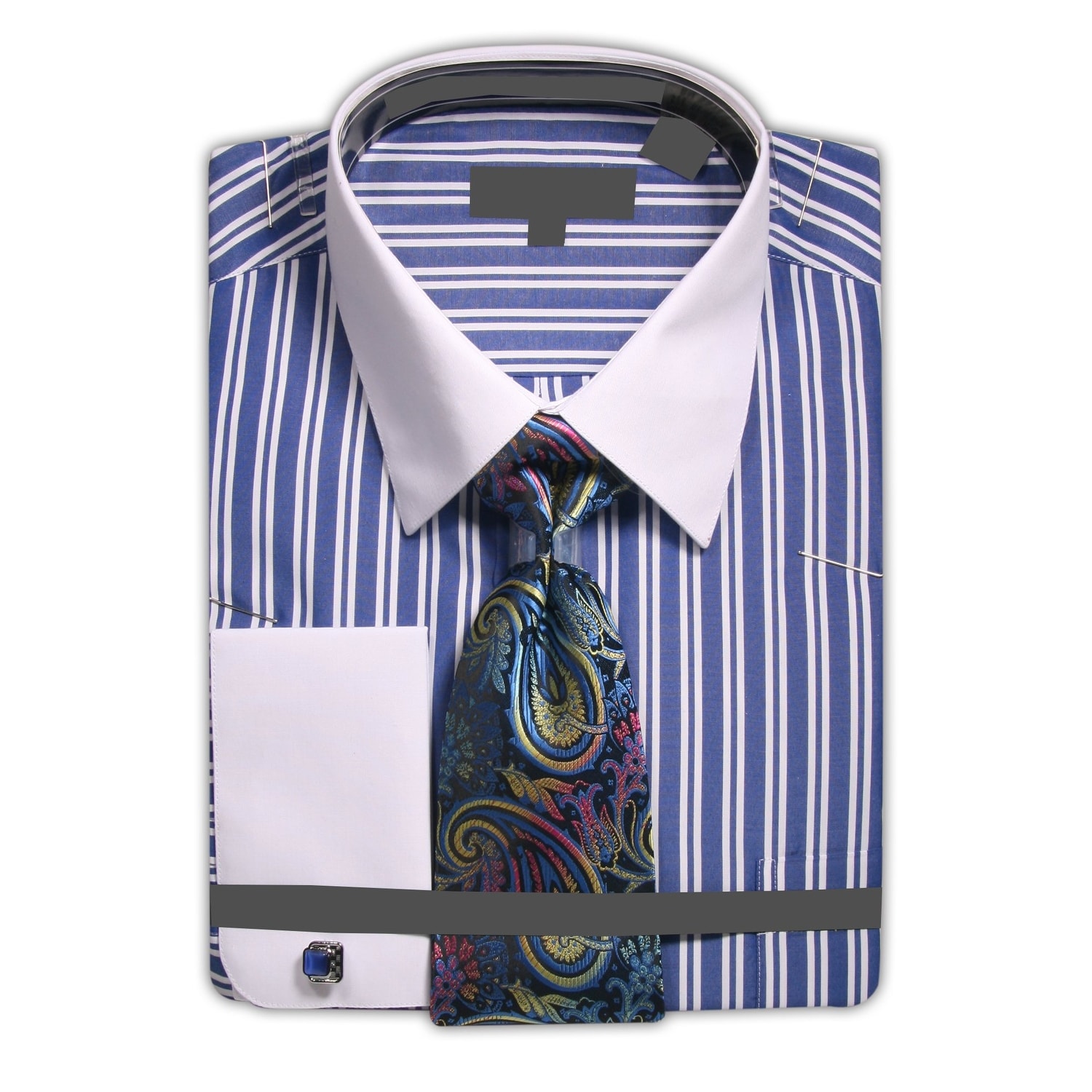 white dress shirt with cufflinks