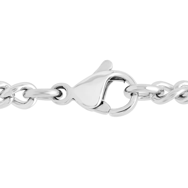 Steel Nation Stainless Steel Lord's Prayer Cross Pendant
