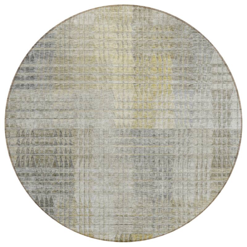 HomeRoots Abstract Transitional Rectangle Outdoor Rug