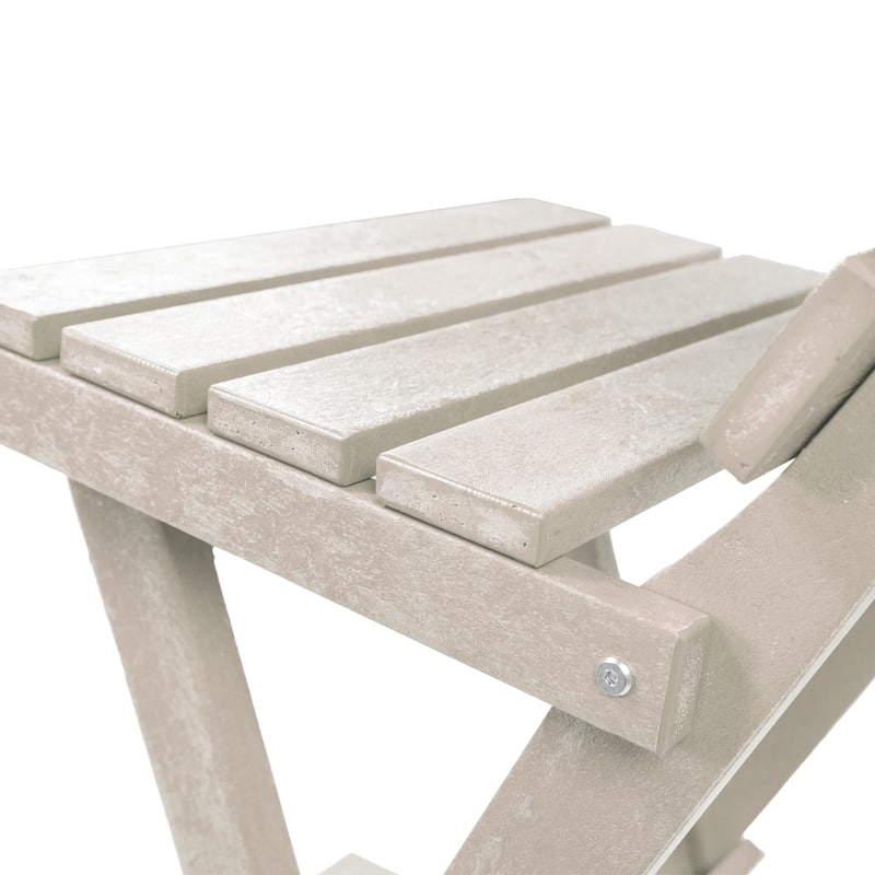 Key West Fully Assembled All-Weather Recycled HDPE Outdoor Folding Bar Stool