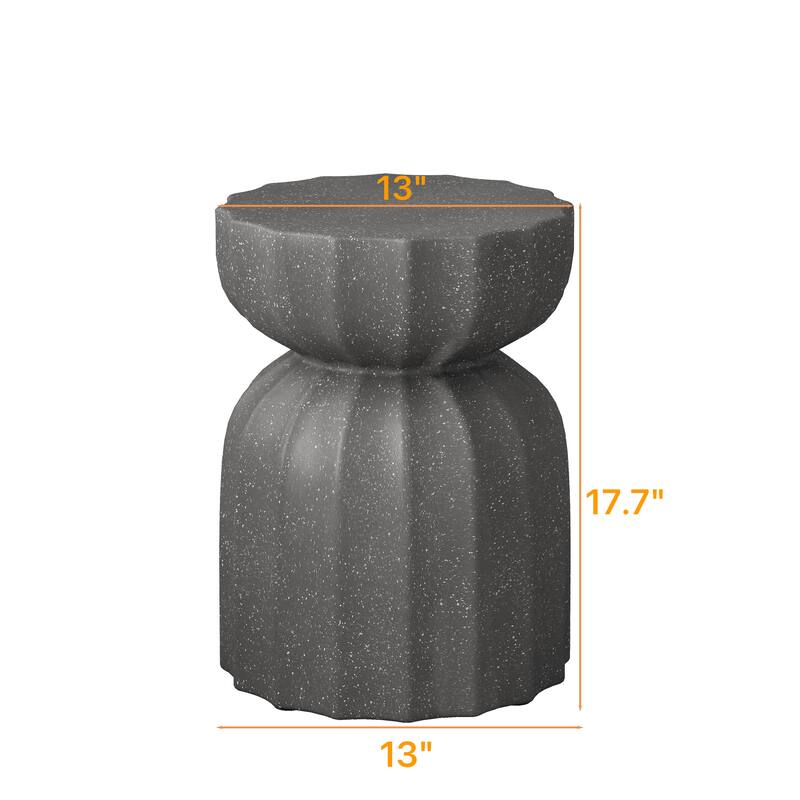 GDFStudio Elowen Outdoor and Indoor Magnesium Oxide Coffee Table (Set of 2)