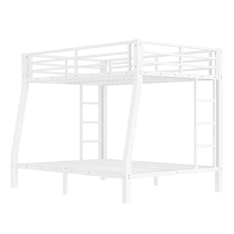 Metal Full XL over Queen Bunk Bed for Teens and Adults,Space-Saving/Noise Reduced/No Box Spring Needed