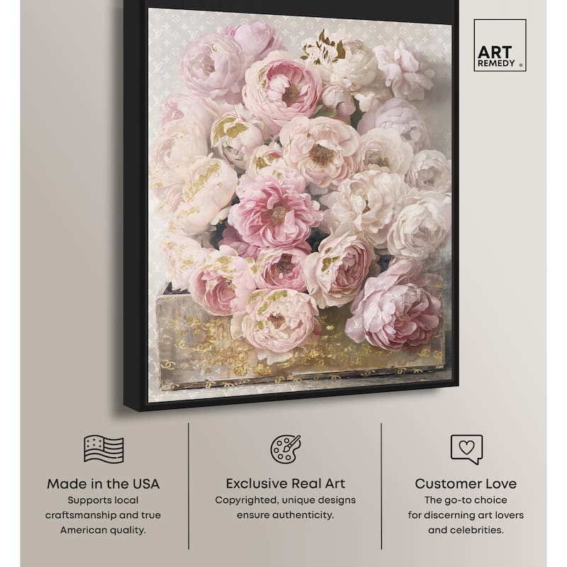 Beautiful Glam Floral Case Canvas by Art Remedy